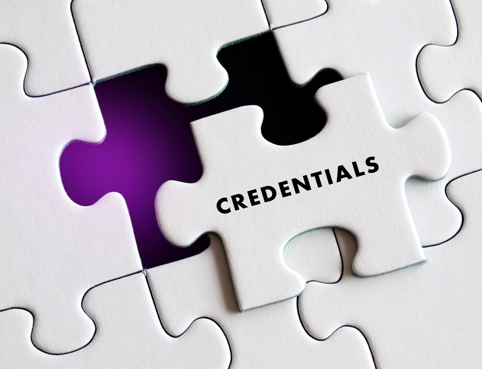 Credential  business concept